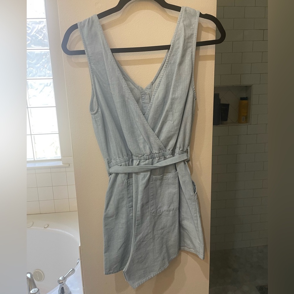 Denim Romper - Picture 2 of 2